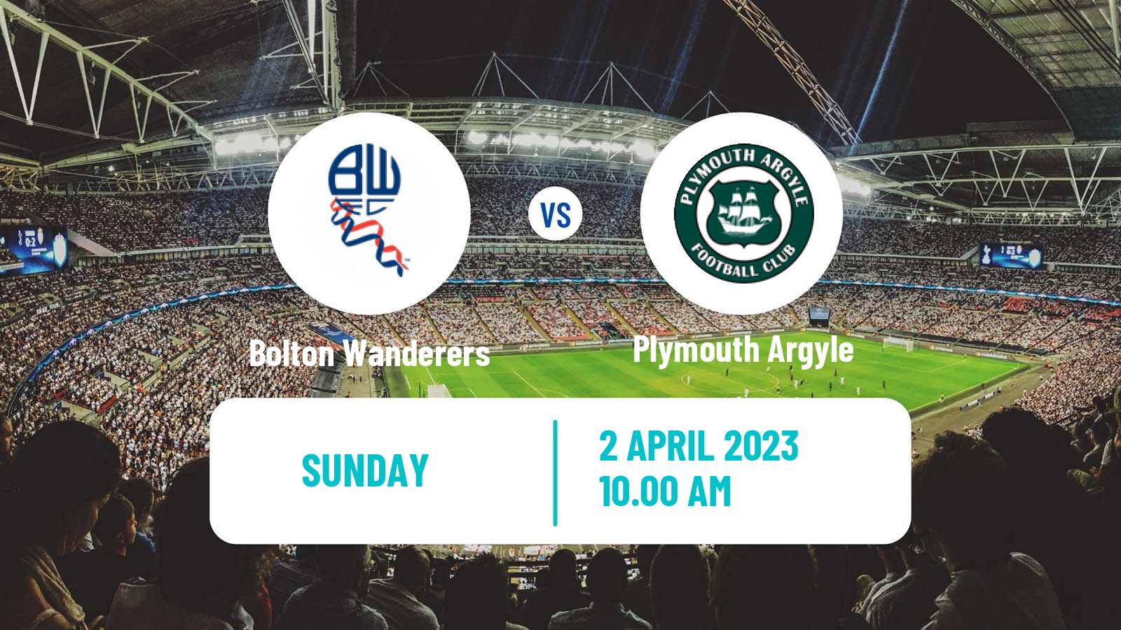 Soccer English EFL Trophy Bolton Wanderers - Plymouth Argyle