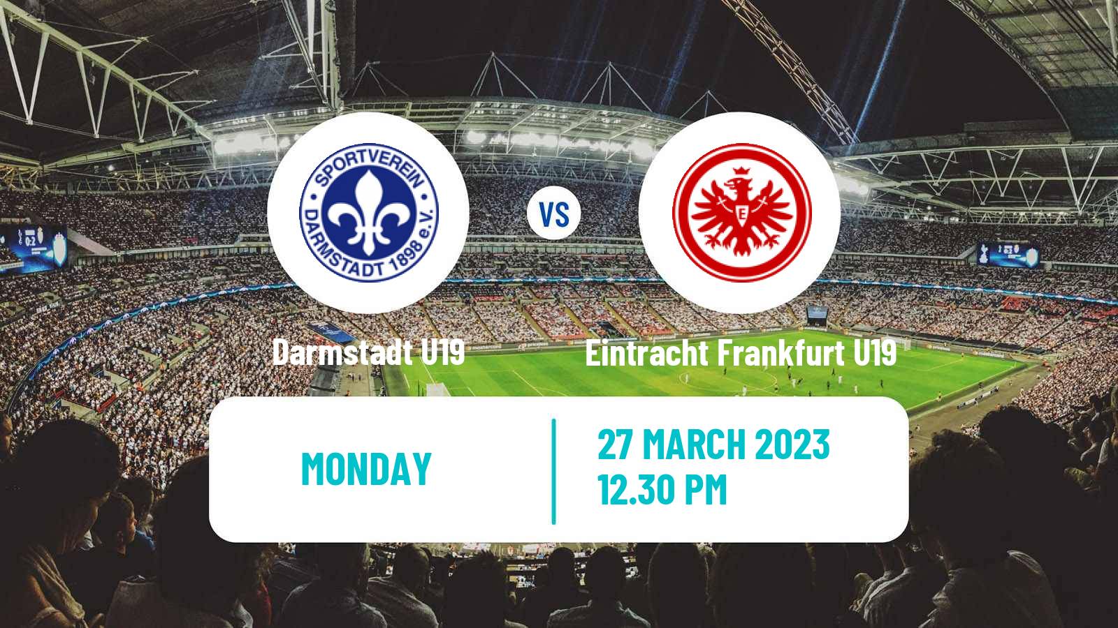 Soccer German Junioren Bundesliga Play Offs Darmstadt U19 - Eintracht Frankfurt U19