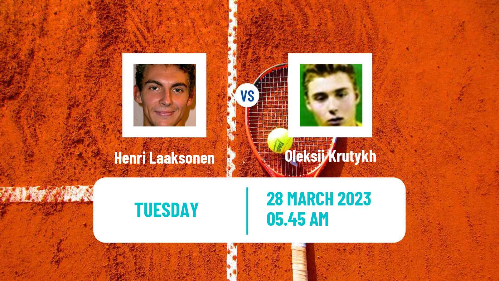 Tennis ATP Challenger Henri Laaksonen - Oleksii Krutykh