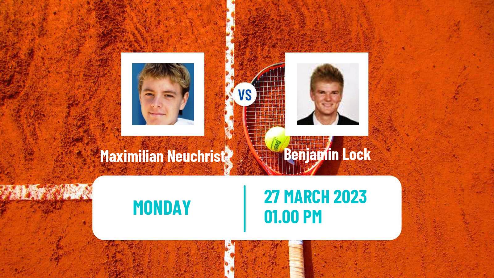 Tennis ATP Challenger Maximilian Neuchrist - Benjamin Lock