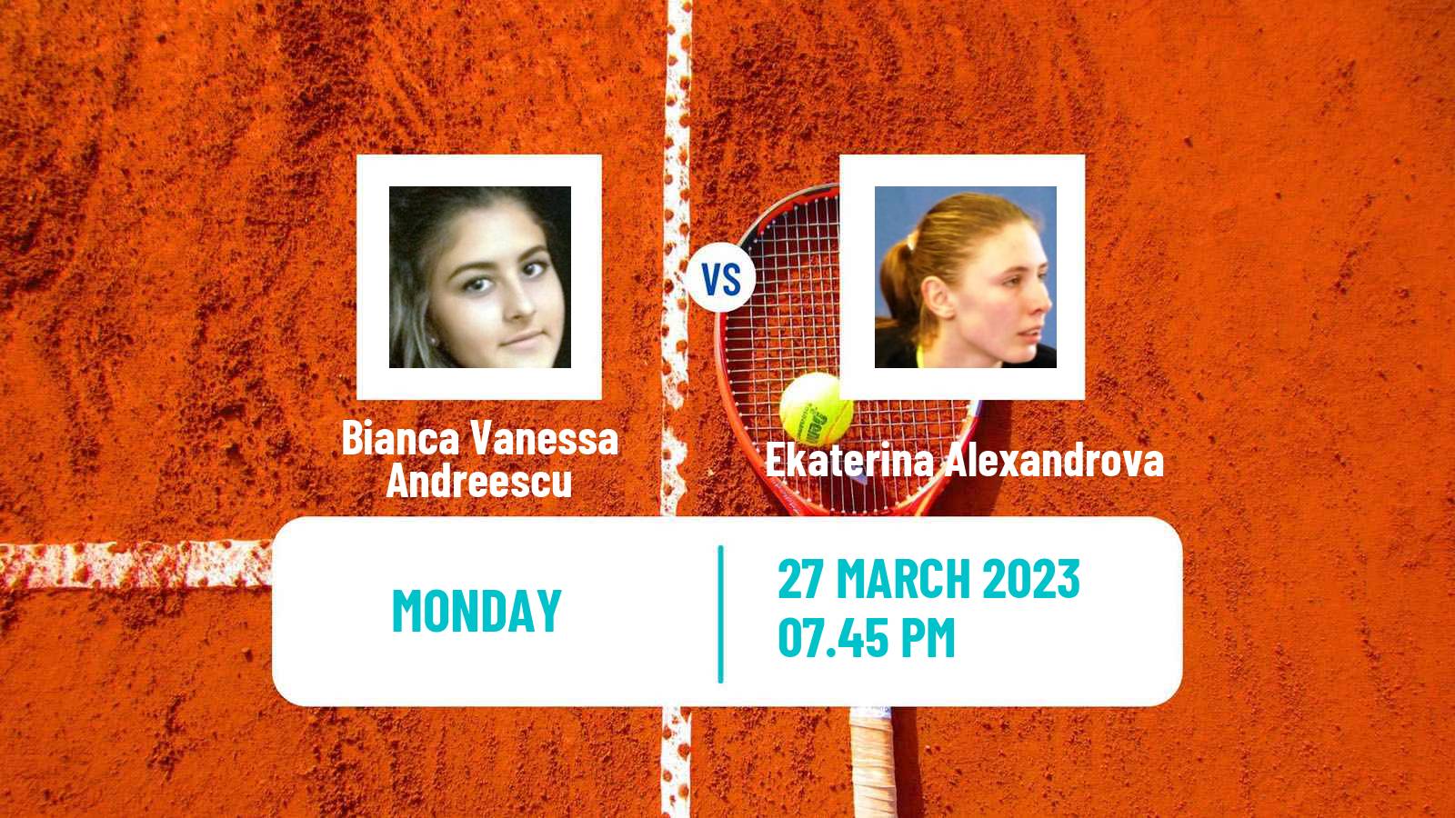 Tennis WTA Miami Bianca Vanessa Andreescu - Ekaterina Alexandrova