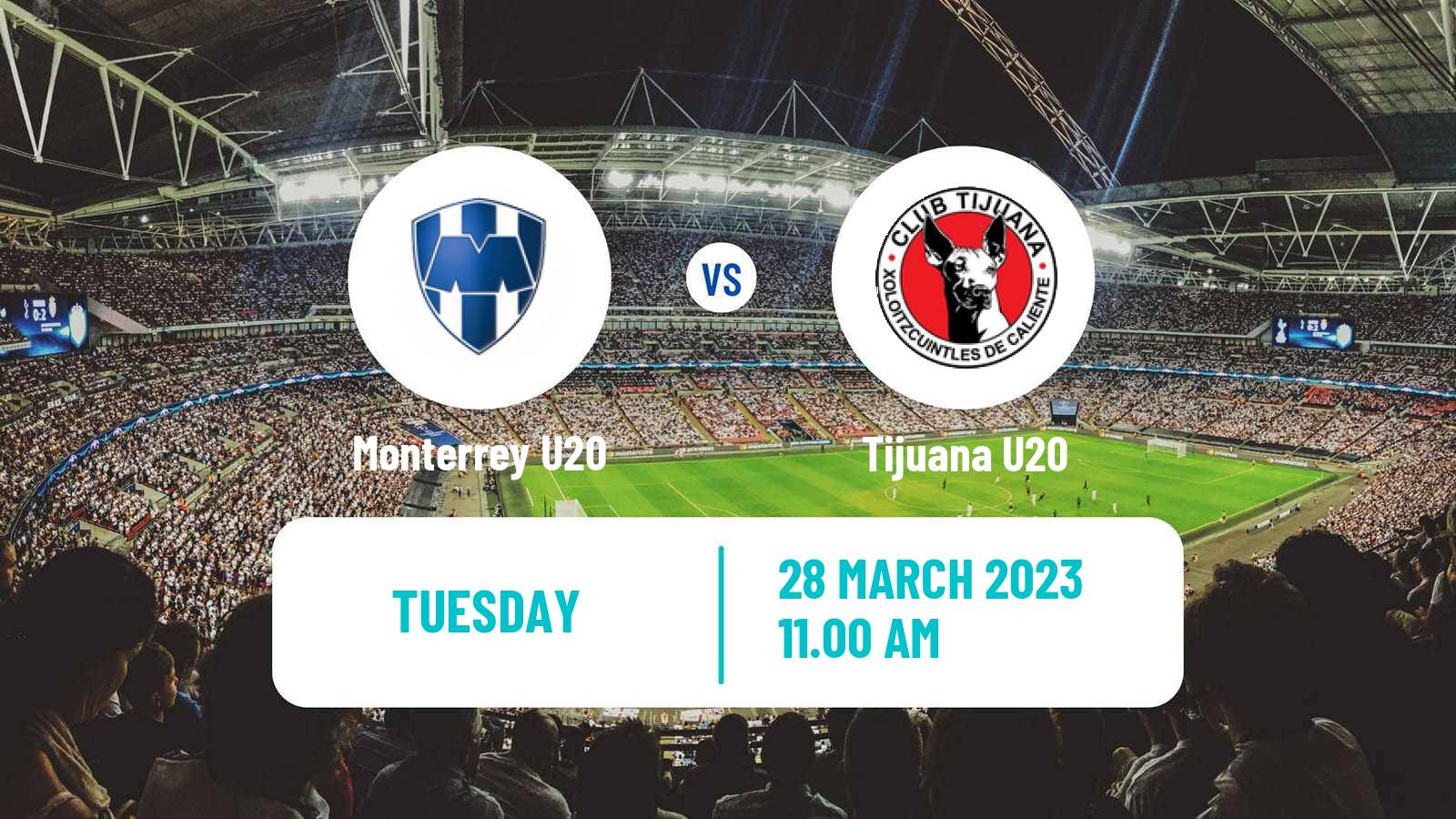 Soccer Mexican Liga MX U20 Monterrey U20 - Tijuana U20