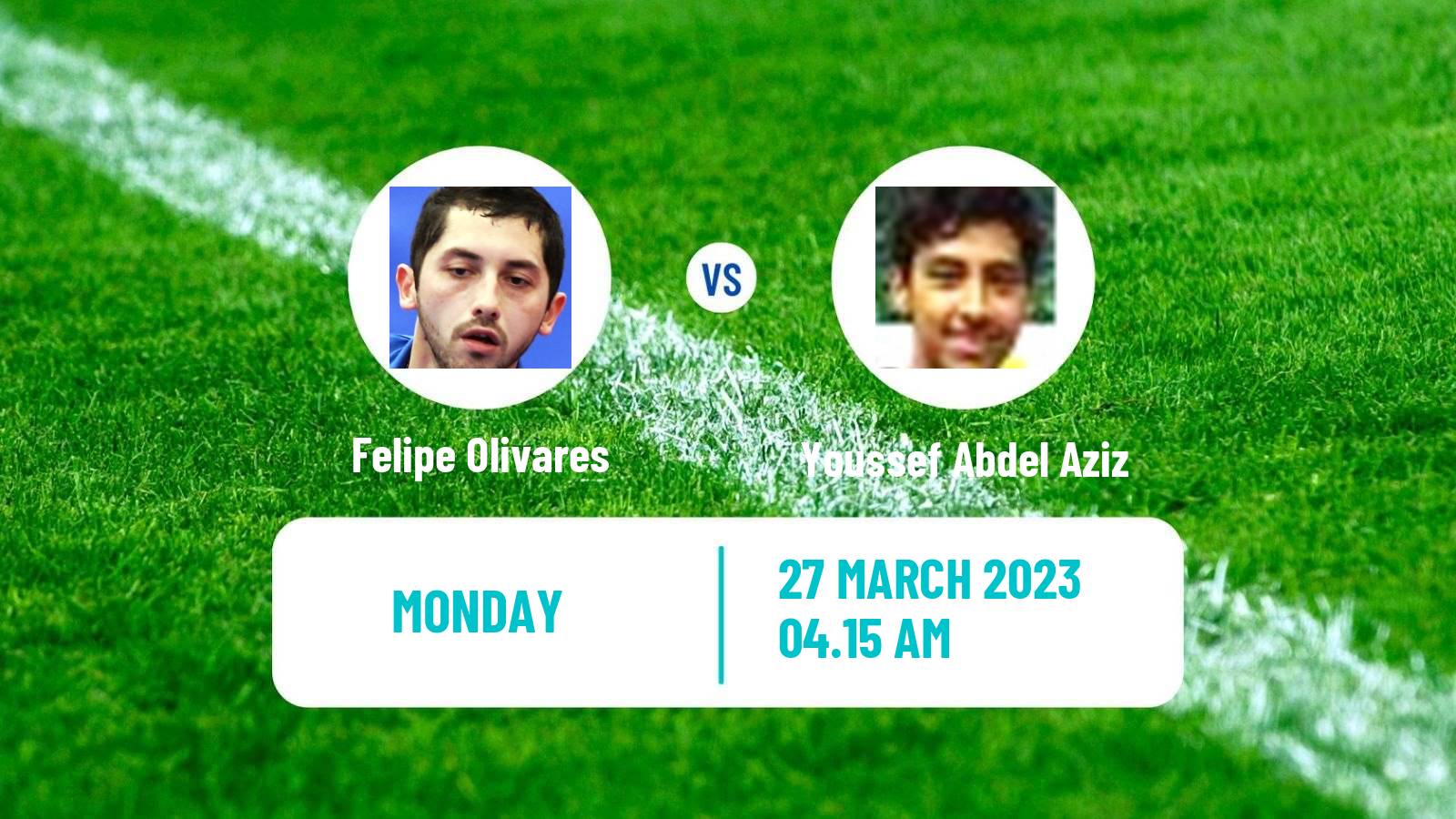 Table tennis Table Tennis Felipe Olivares - Youssef Abdel Aziz