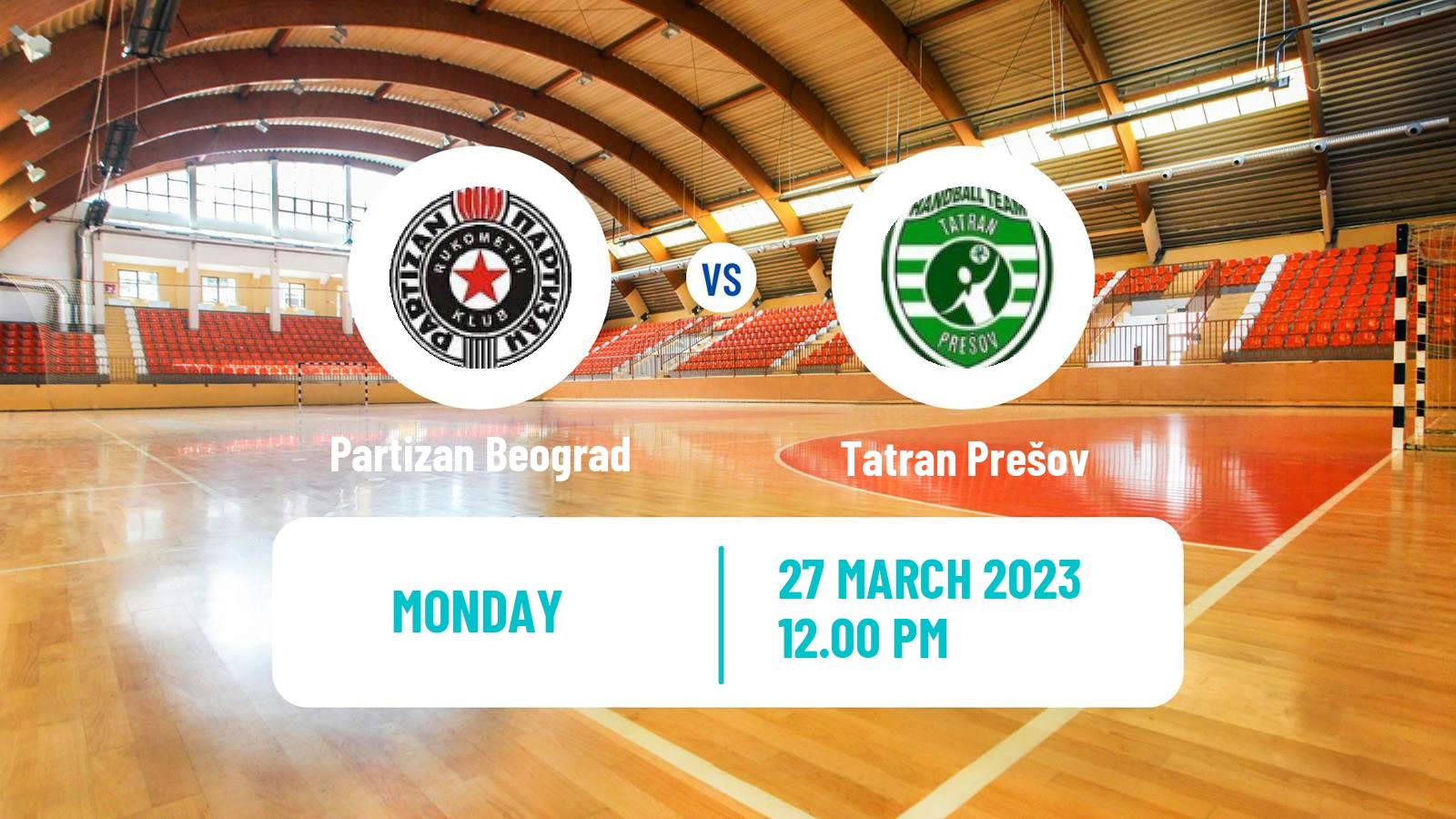 Handball SEHA Liga Partizan Beograd - Tatran Prešov