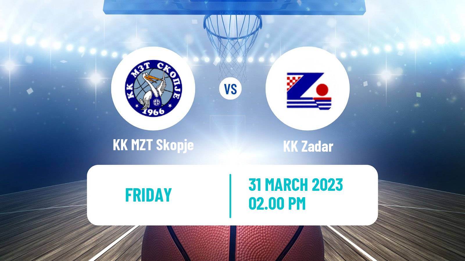 Basketball Adriatic League KK MZT Skopje - KK Zadar