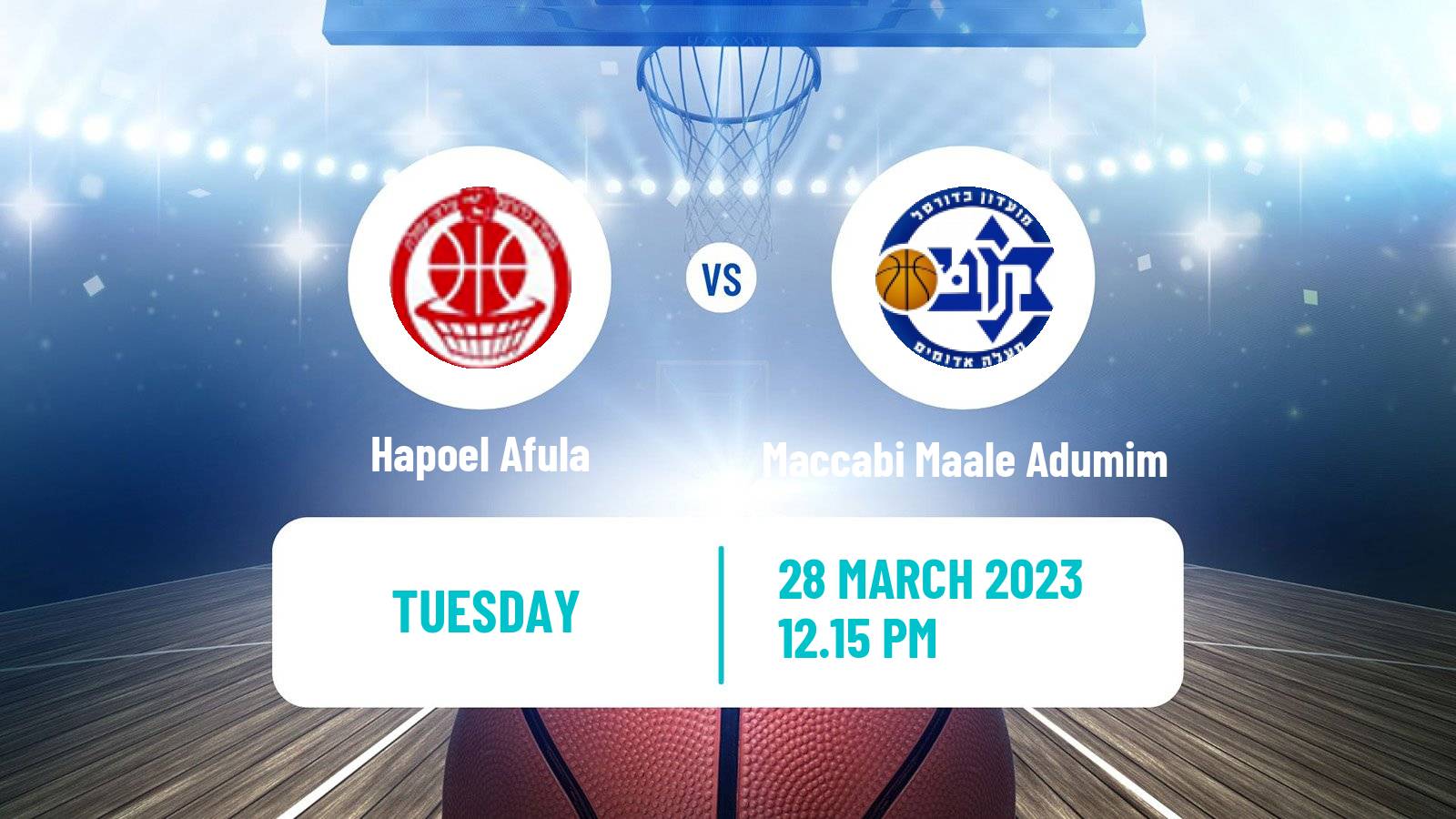 Basketball Israeli Liga Leumit Basketball Hapoel Afula - Maccabi Maale Adumim
