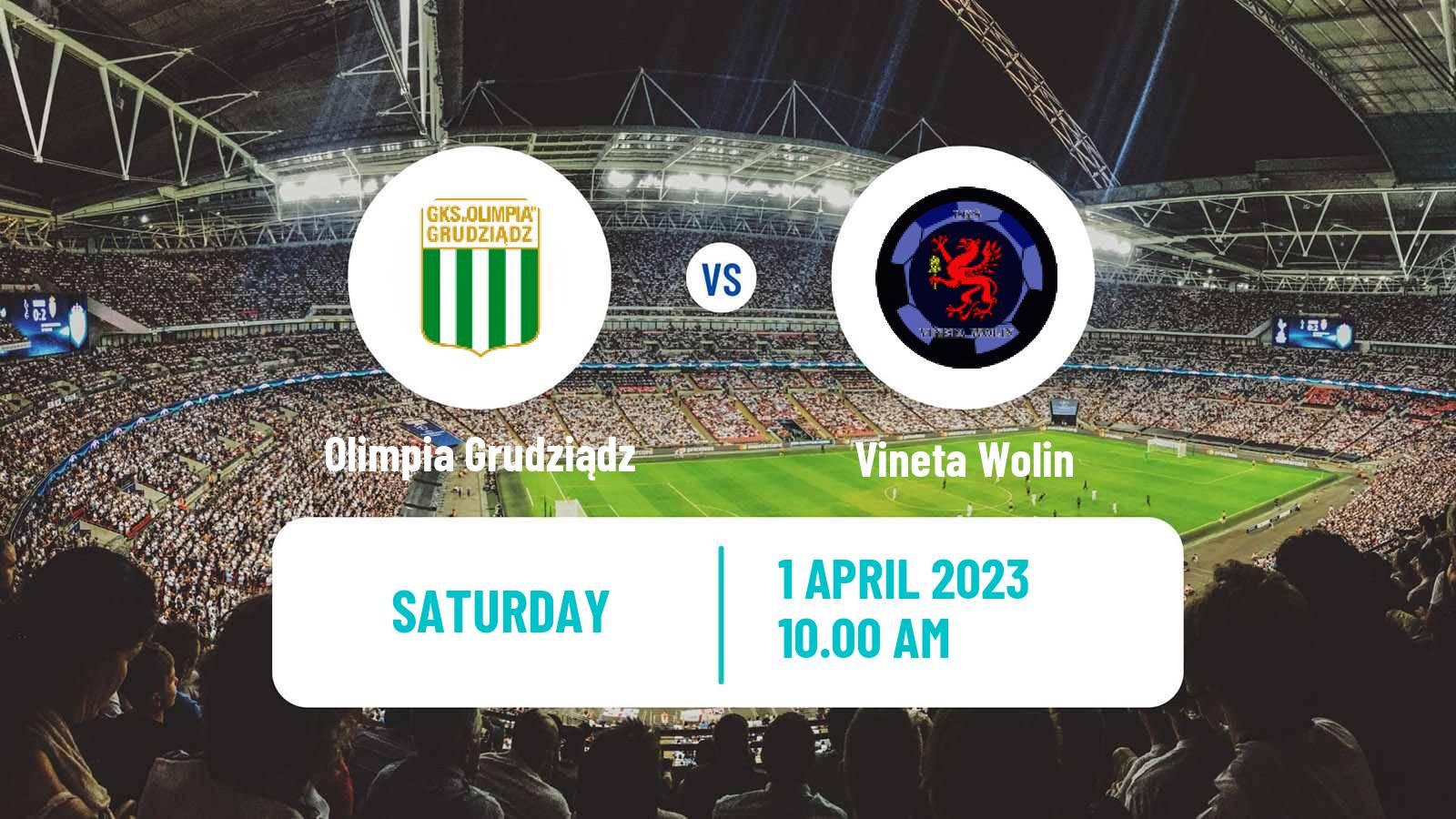 Soccer Polish Division 3 - Group II Olimpia Grudziądz - Vineta Wolin