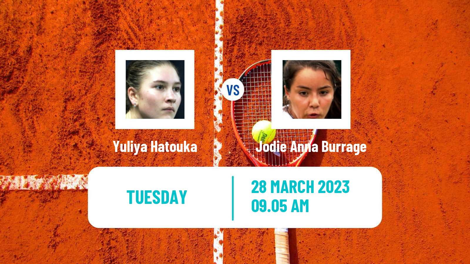Tennis ITF Tournaments Yuliya Hatouka - Jodie Anna Burrage