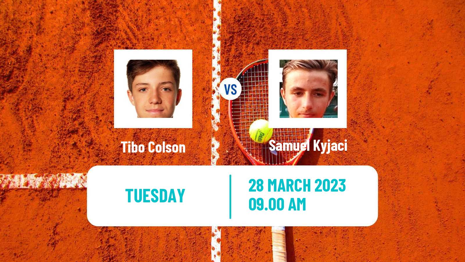 Tennis ITF Tournaments Tibo Colson - Samuel Kyjaci