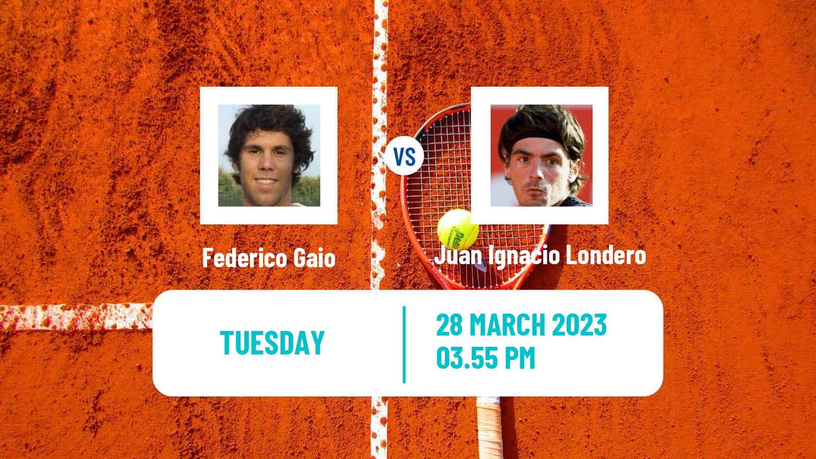 Tennis ATP Challenger Federico Gaio - Juan Ignacio Londero