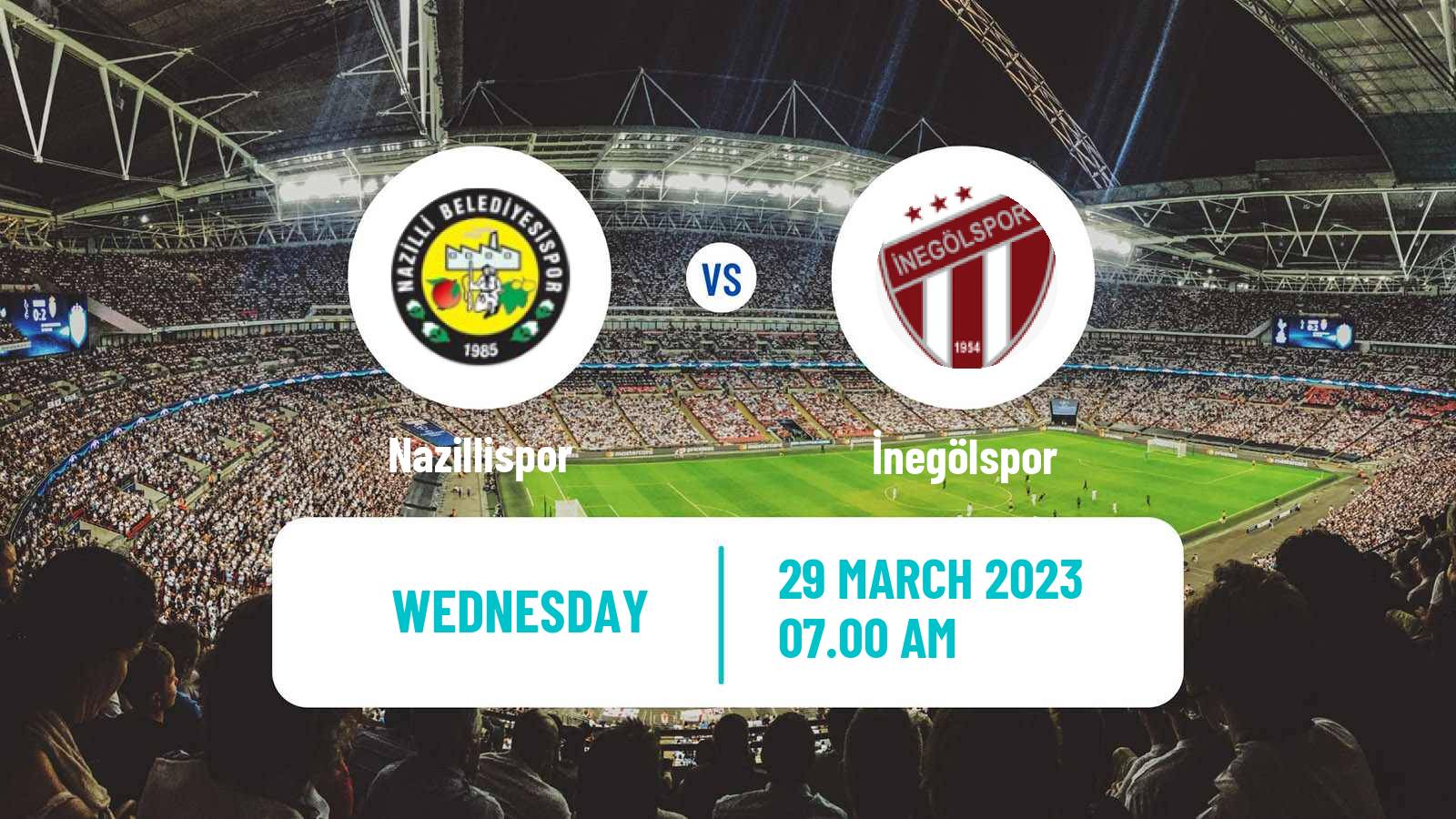 Soccer Turkish Second League White Group Nazillispor - İnegölspor