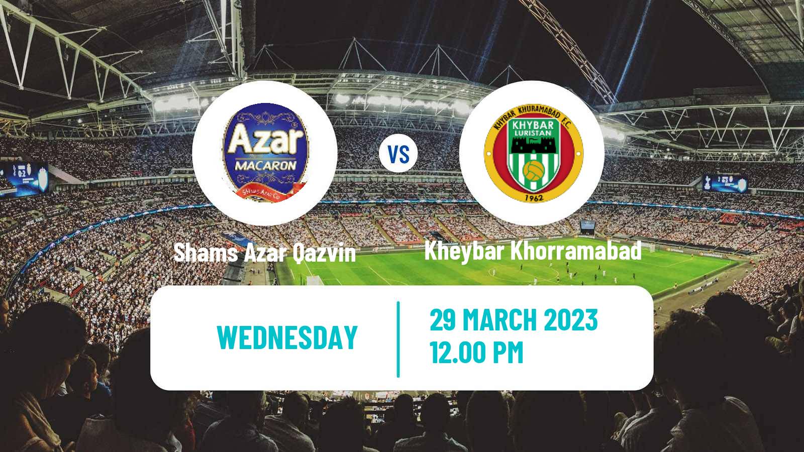 Soccer Iran Division 1 Shams Azar Qazvin - Kheybar Khorramabad