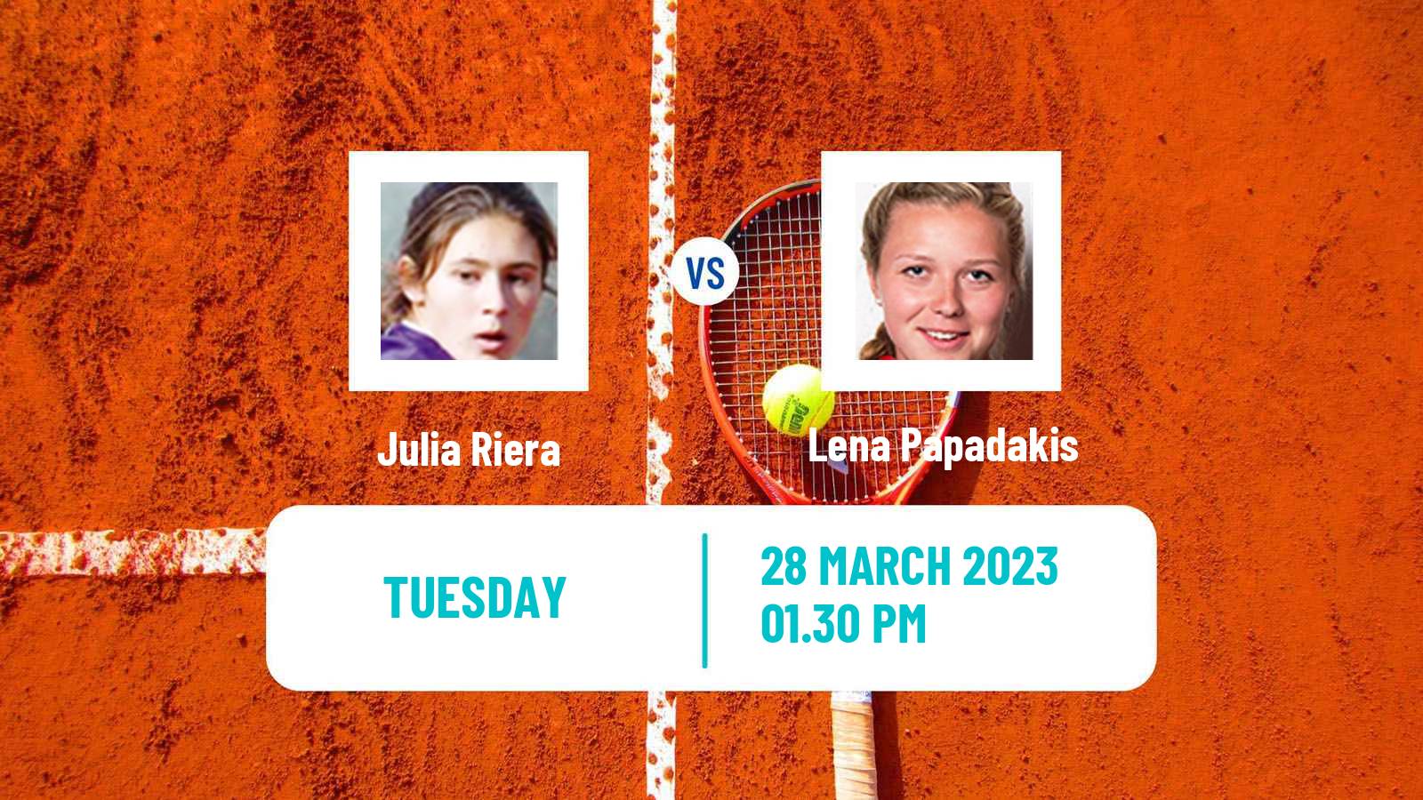 Tennis ITF Tournaments Julia Riera - Lena Papadakis