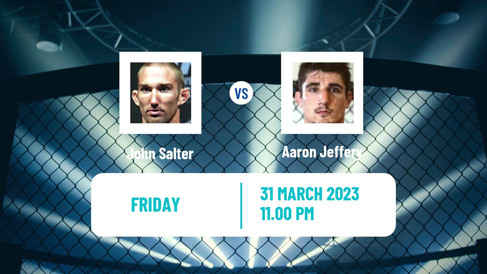 MMA MMA John Salter - Aaron Jeffery