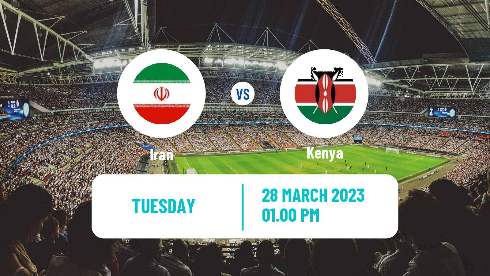 Soccer Friendly Iran - Kenya