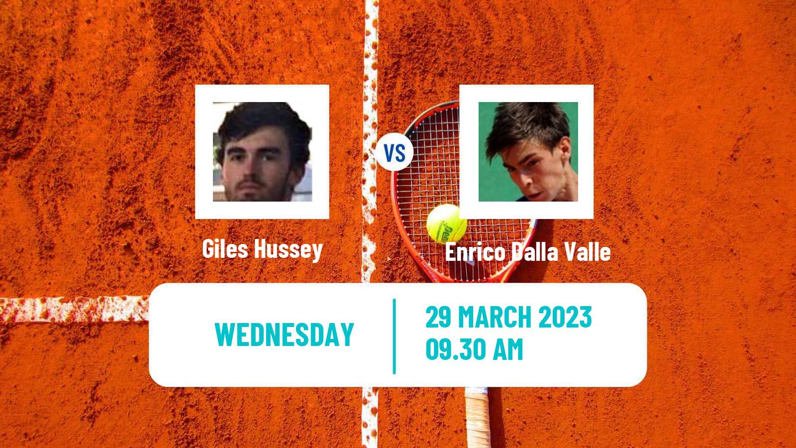 Tennis ITF Tournaments Giles Hussey - Enrico Dalla Valle