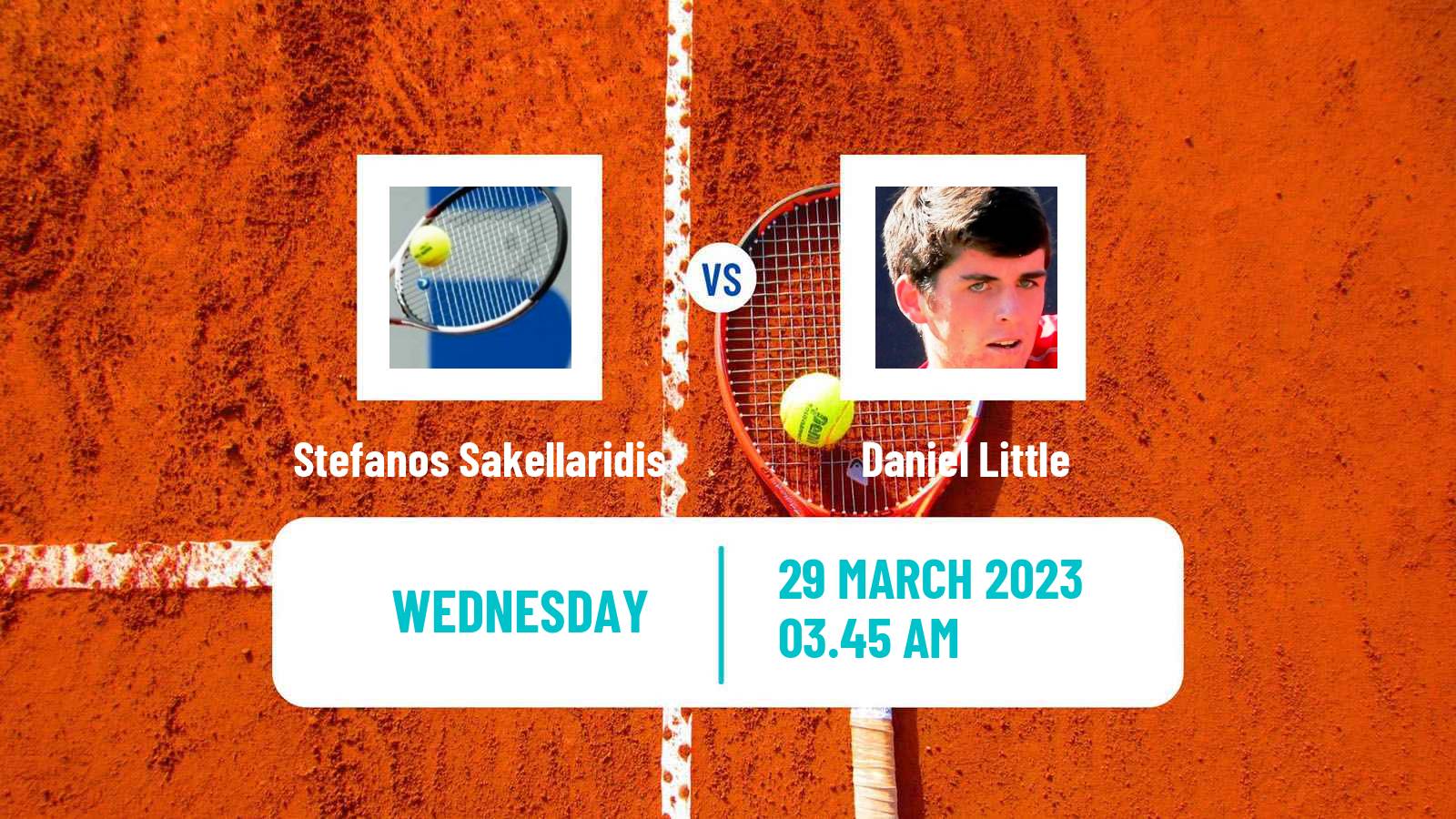 Tennis ITF Tournaments Stefanos Sakellaridis - Daniel Little