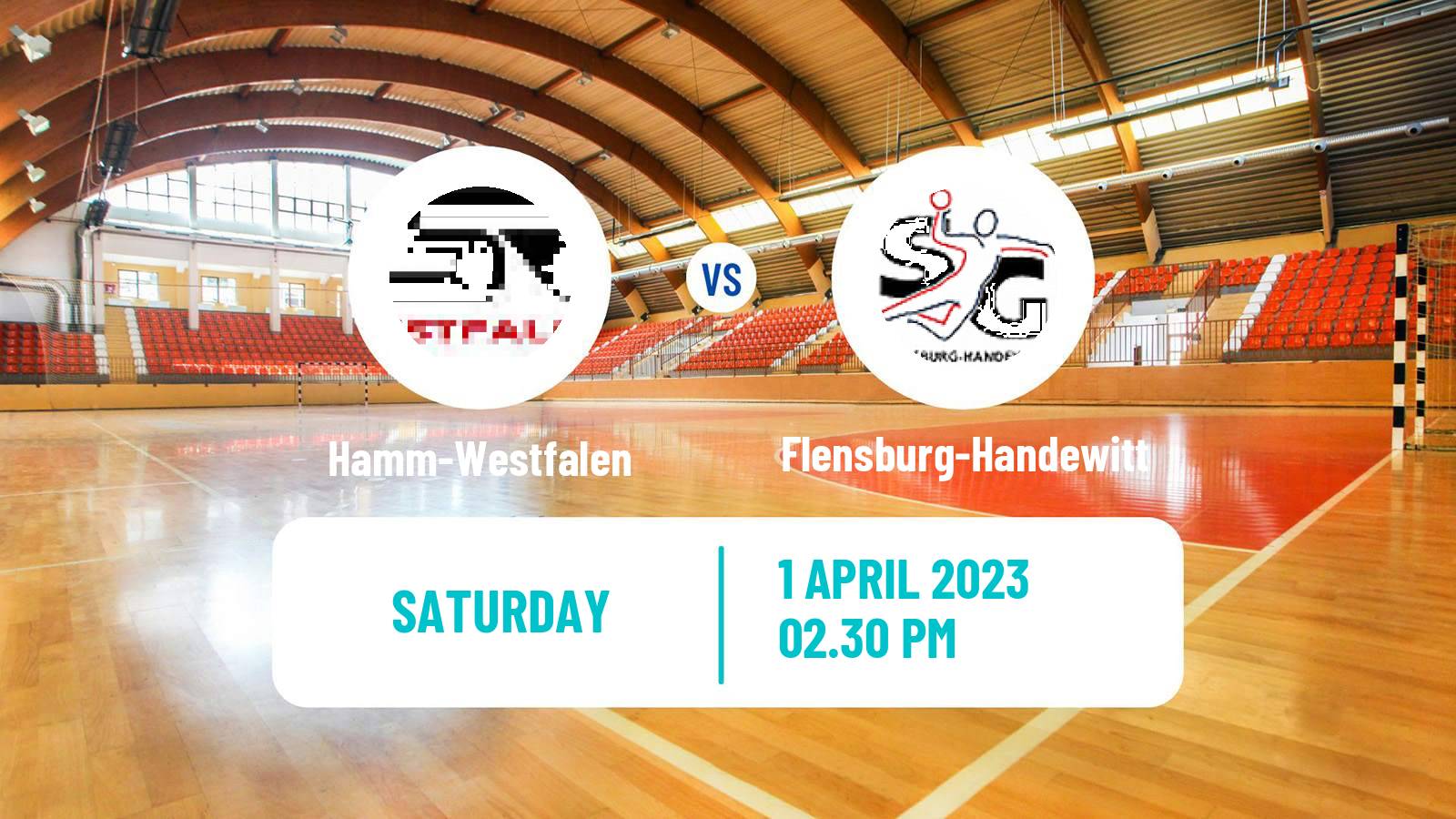 Handball German Bundesliga Handball Hamm-Westfalen - Flensburg-Handewitt