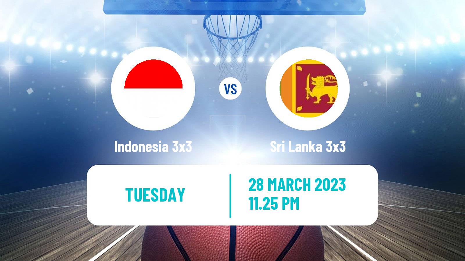 Basketball Asia Cup 3x3 Indonesia 3x3 - Sri Lanka 3x3