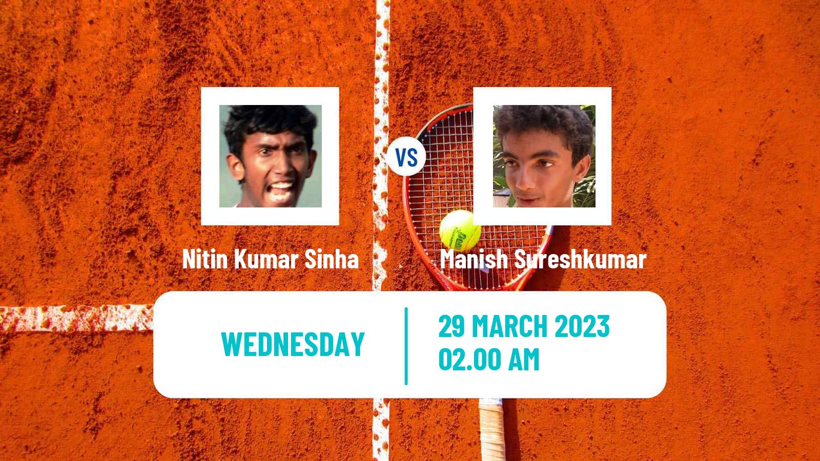 Tennis ITF Tournaments Nitin Kumar Sinha - Manish Sureshkumar