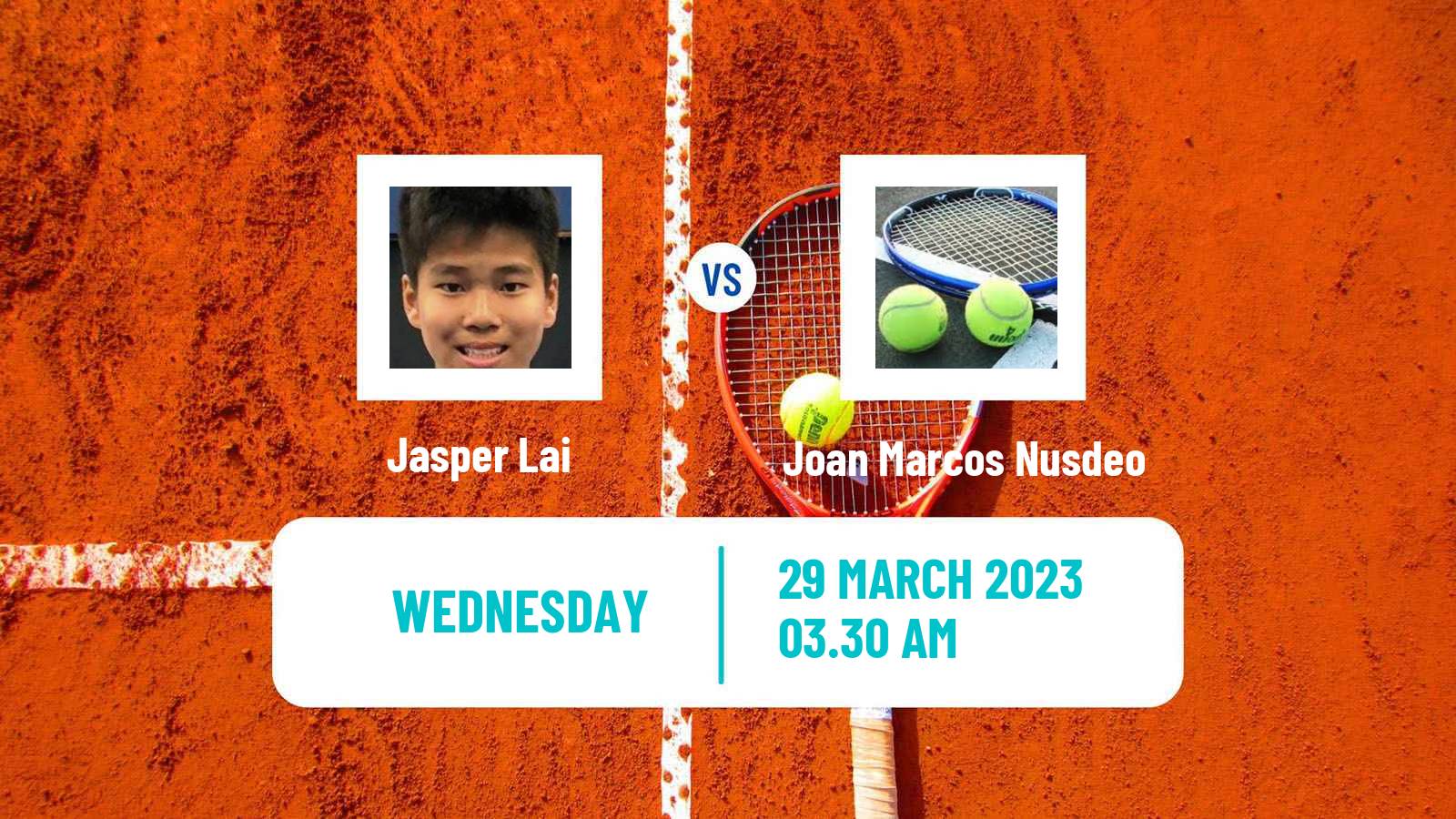 Tennis ITF Tournaments Jasper Lai - Joan Marcos Nusdeo