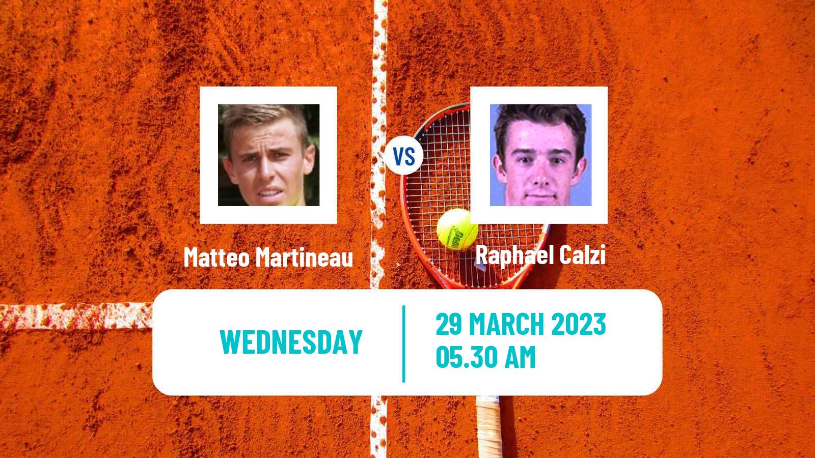 Tennis ITF Tournaments Matteo Martineau - Raphael Calzi