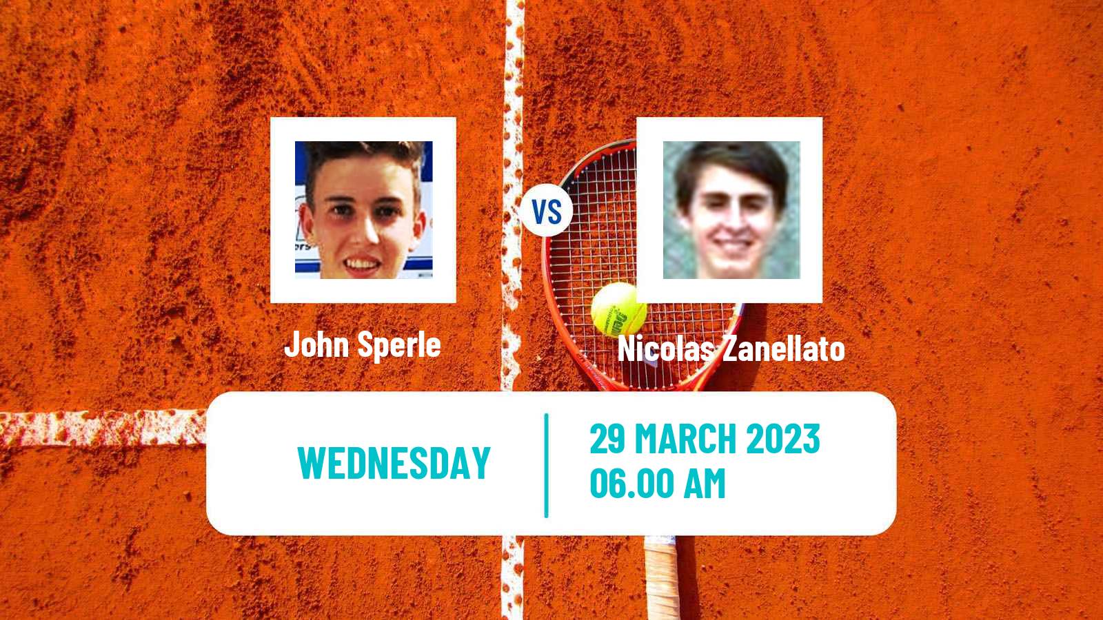 Tennis ITF Tournaments John Sperle - Nicolas Zanellato