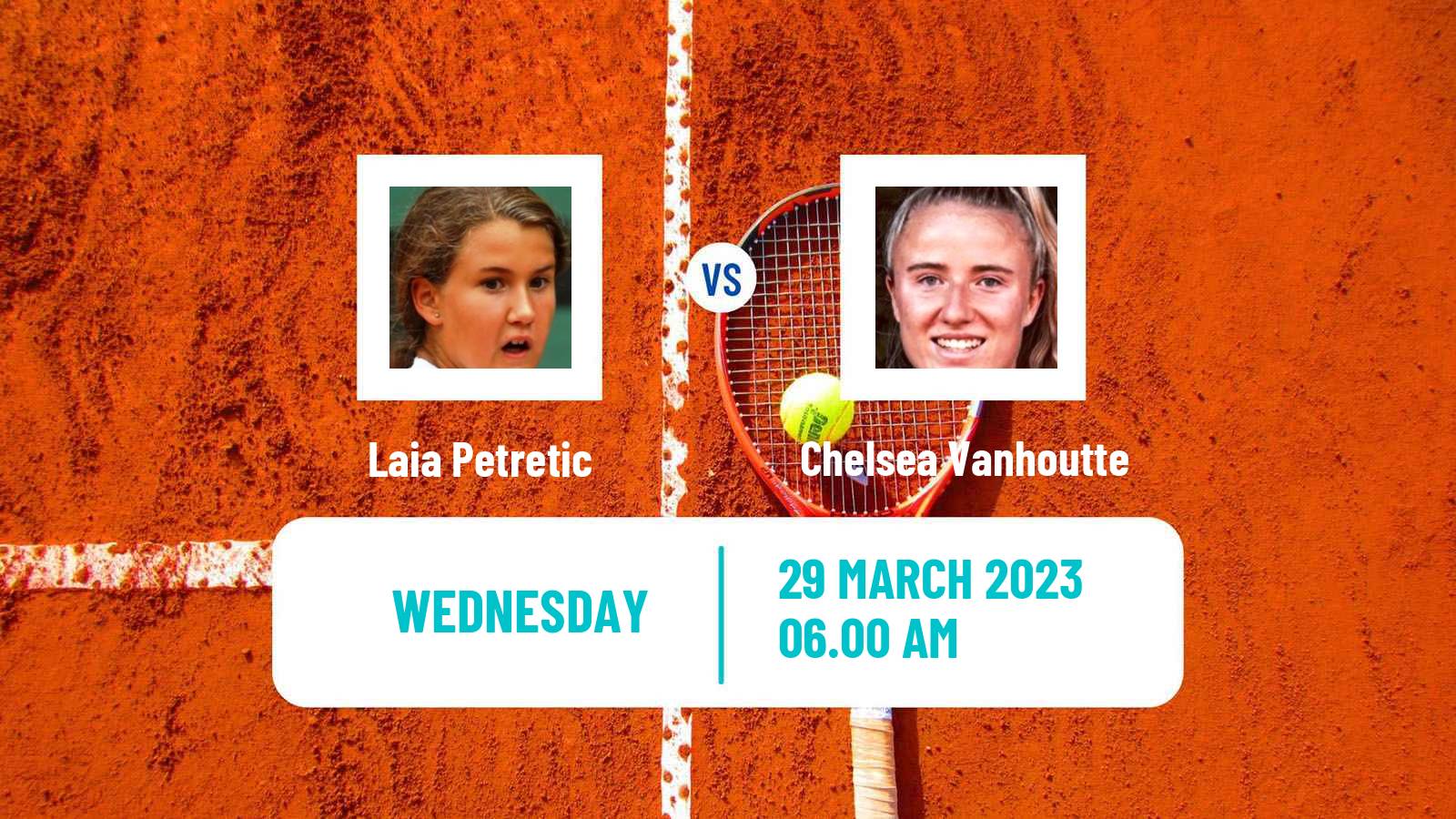 Tennis ITF Tournaments Laia Petretic - Chelsea Vanhoutte