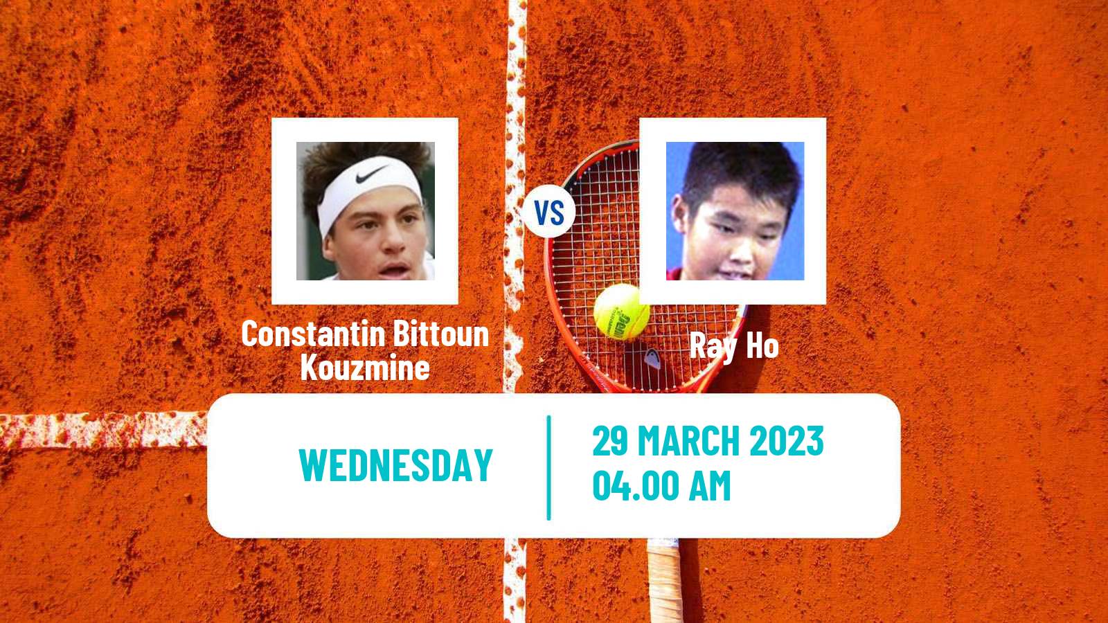 Tennis ITF Tournaments Constantin Bittoun Kouzmine - Ray Ho