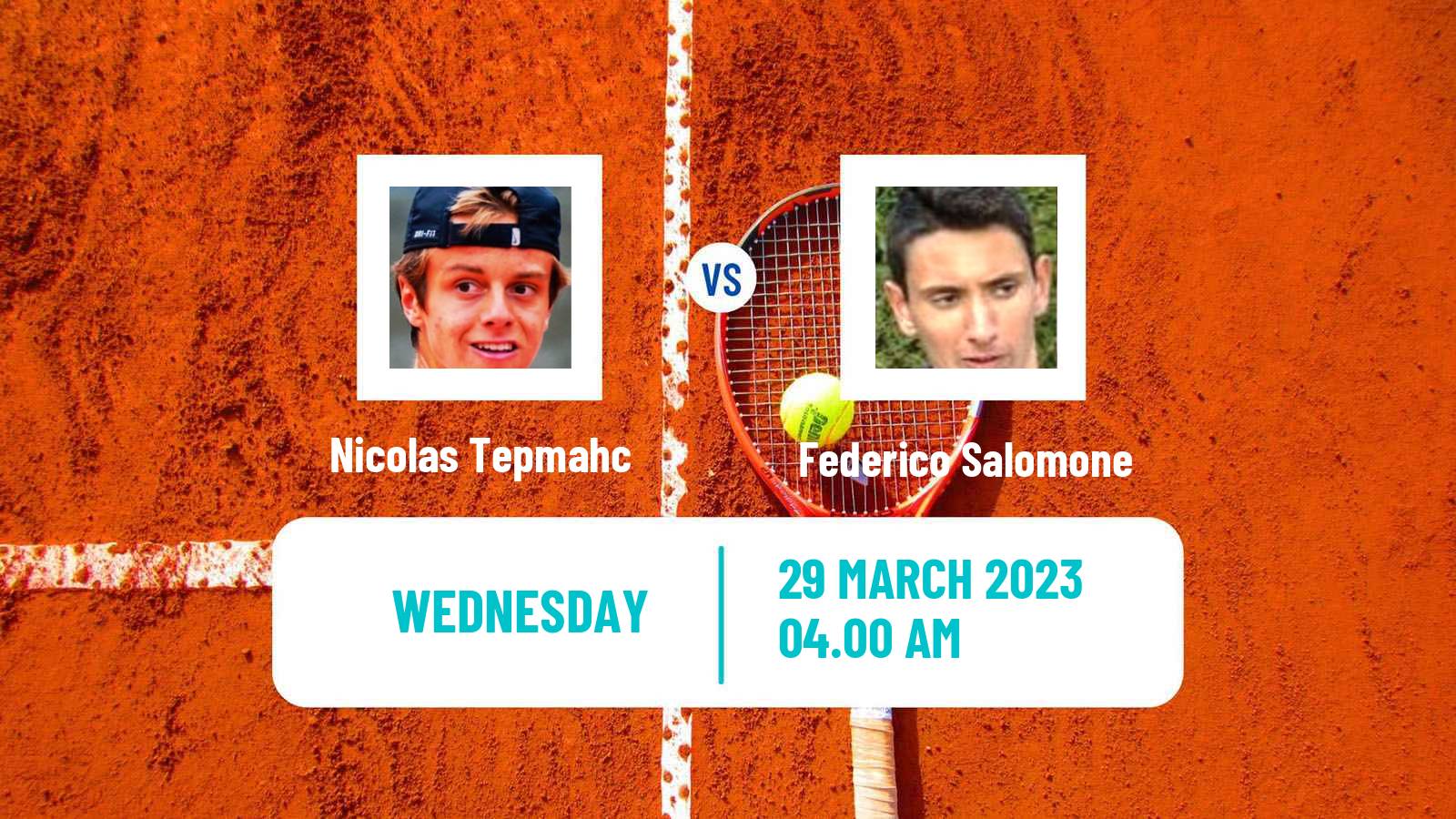 Tennis ITF Tournaments Nicolas Tepmahc - Federico Salomone