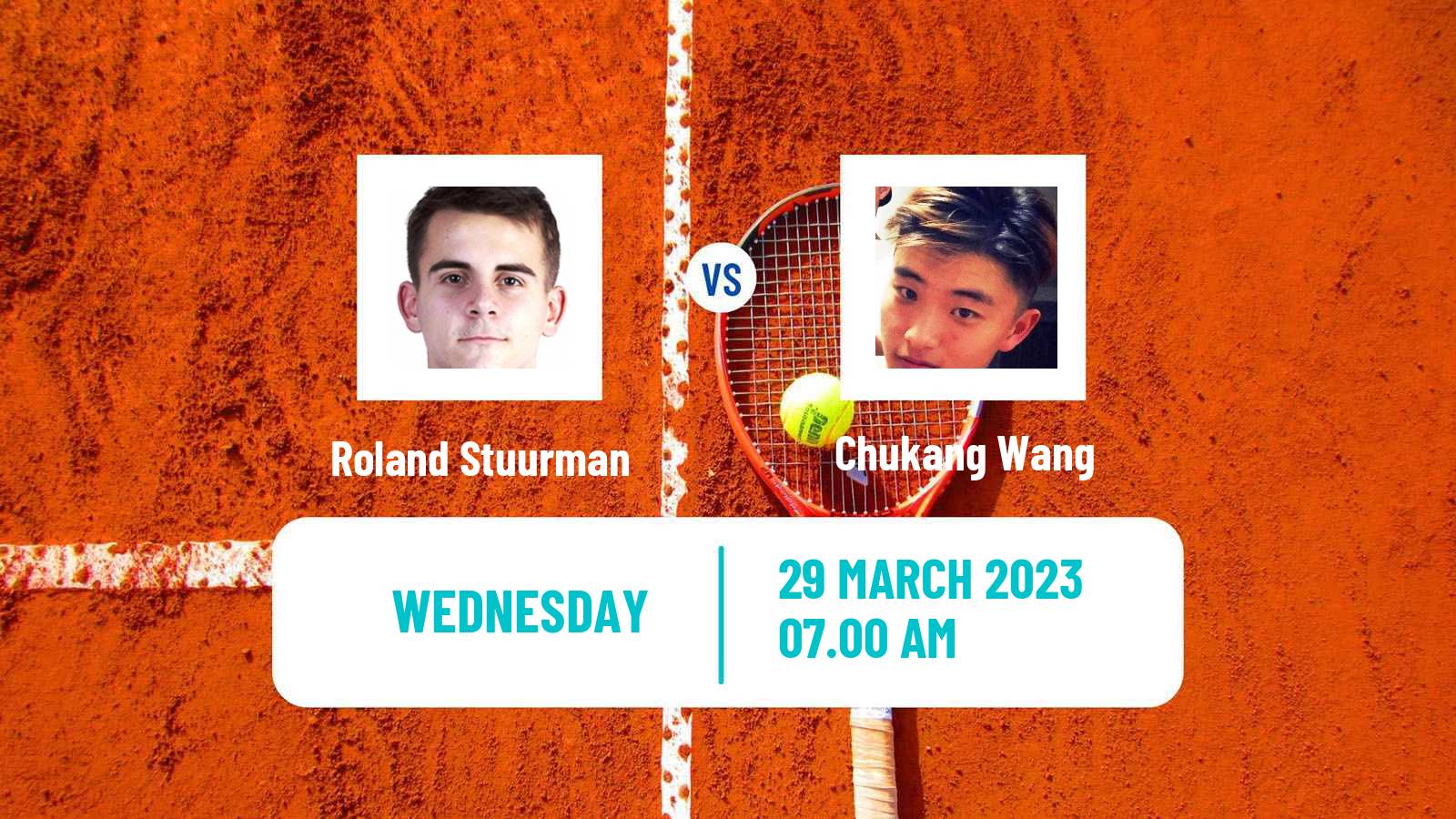Tennis ITF Tournaments Roland Stuurman - Chukang Wang