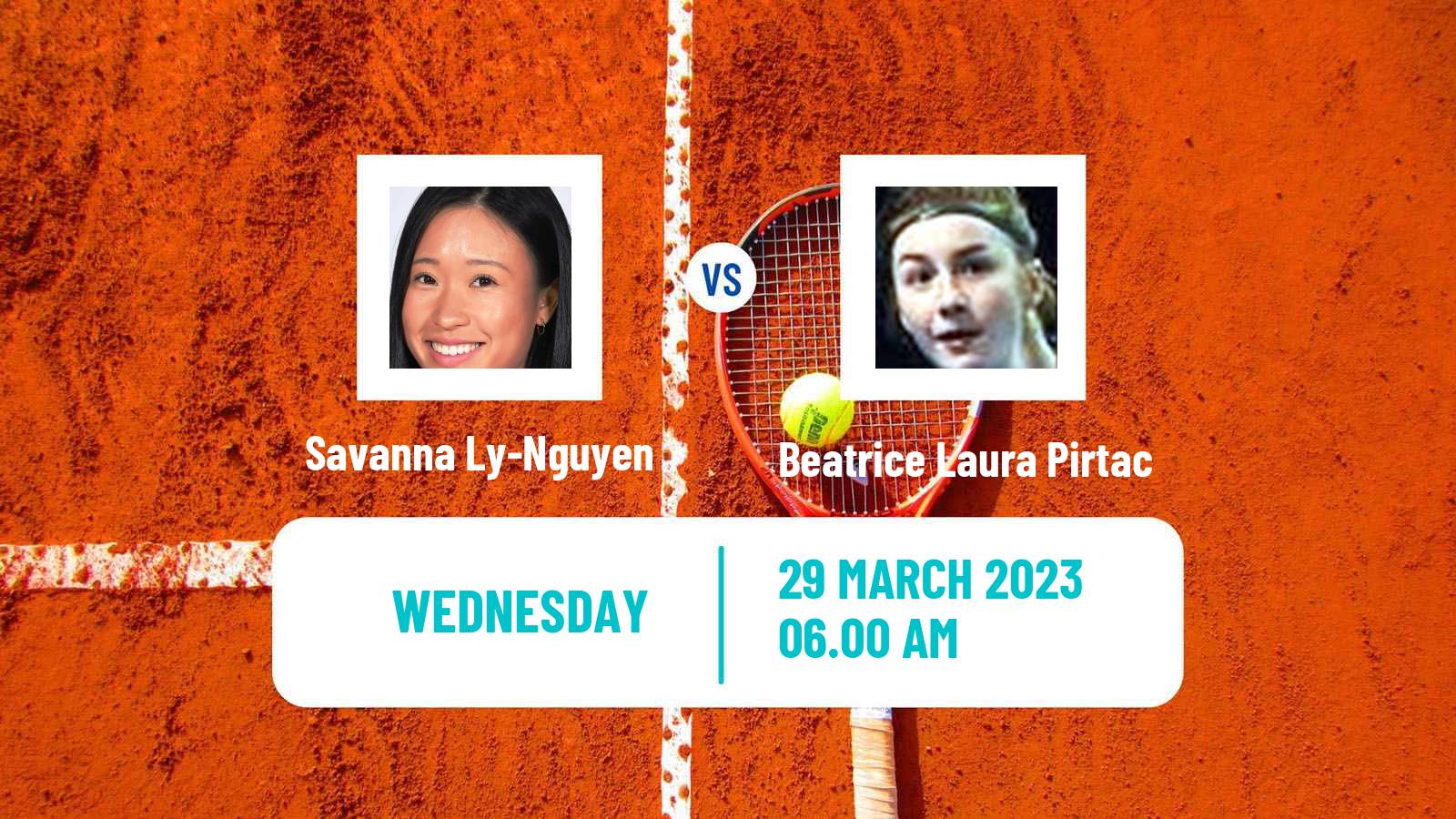 Tennis ITF Tournaments Savanna Ly-Nguyen - Beatrice Laura Pirtac