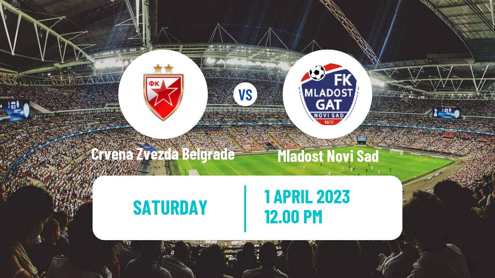 Soccer Serbian Superliga Crvena Zvezda Belgrade - Mladost Novi Sad