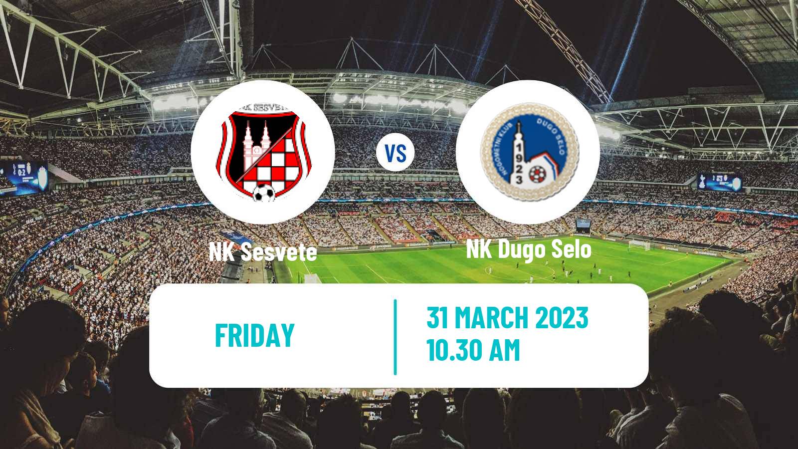 Soccer Croatian Druga NL Sesvete - Dugo Selo