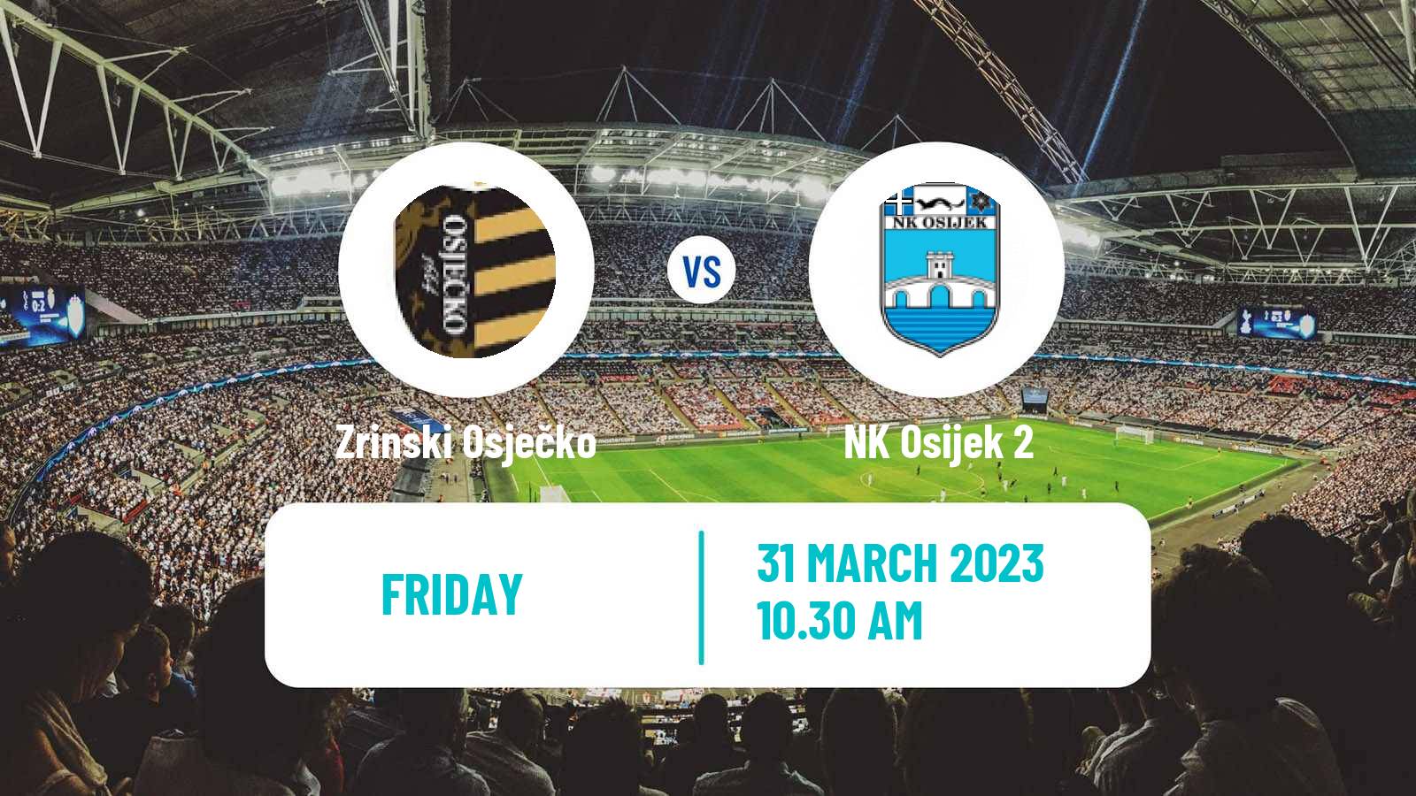 Soccer Croatian Druga NL Zrinski Osječko - Osijek 2