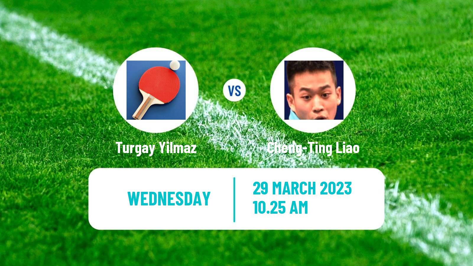 Table tennis Table Tennis Turgay Yilmaz - Cheng-Ting Liao