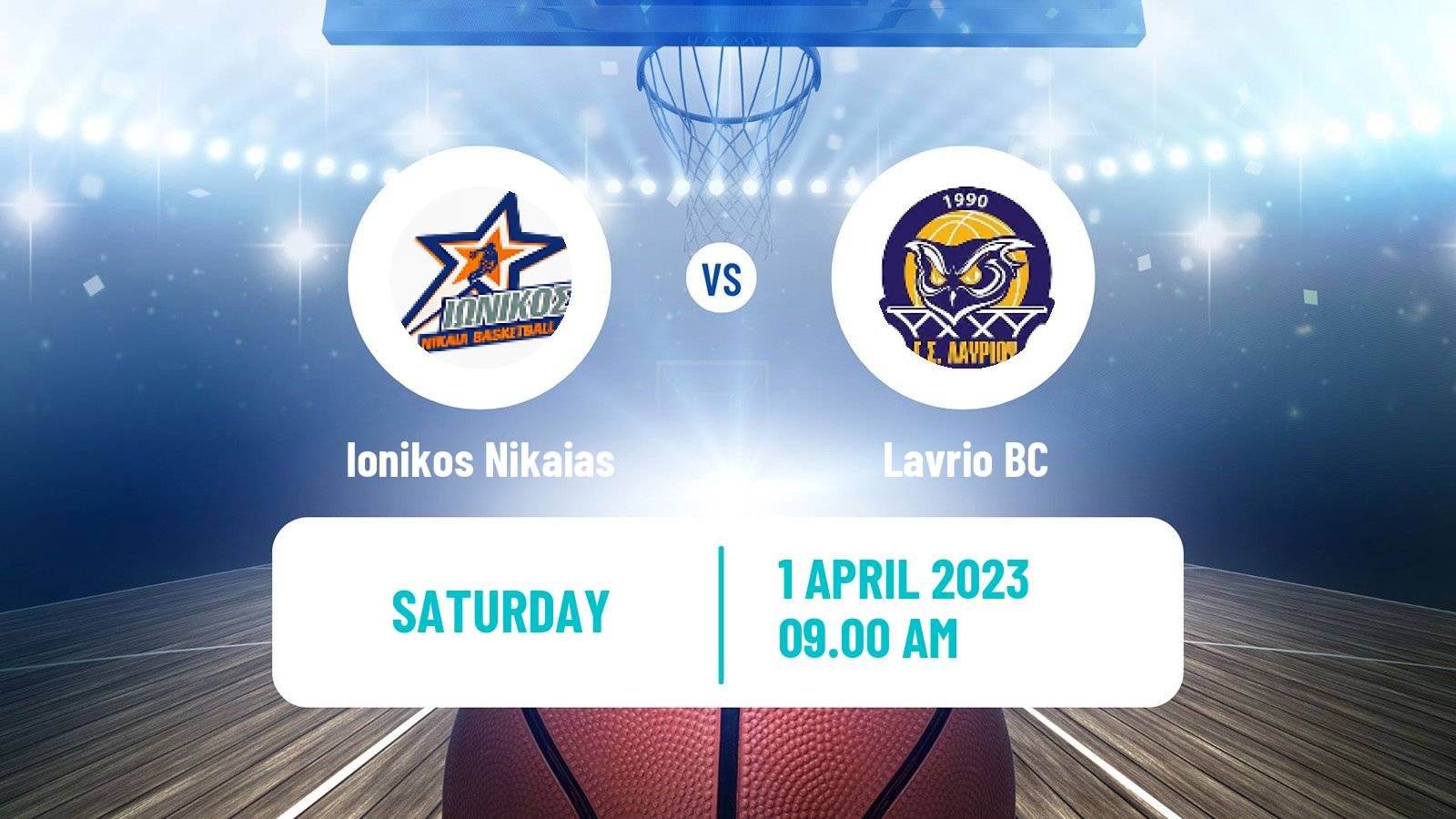 Basketball Greek Basket League A1 Ionikos Nikaias - Lavrio