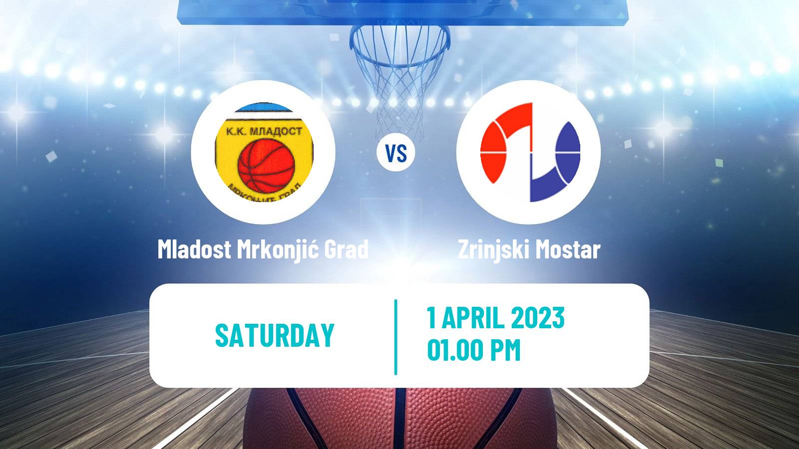 Basketball Bosnian Prvenstvo Basketball Mladost Mrkonjić Grad - Zrinjski Mostar