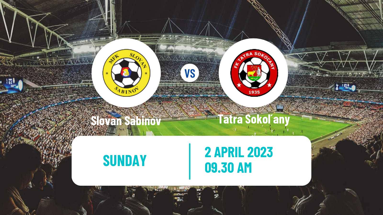 Soccer Slovak 4 Liga East Slovan Sabinov - Tatra Sokoľany
