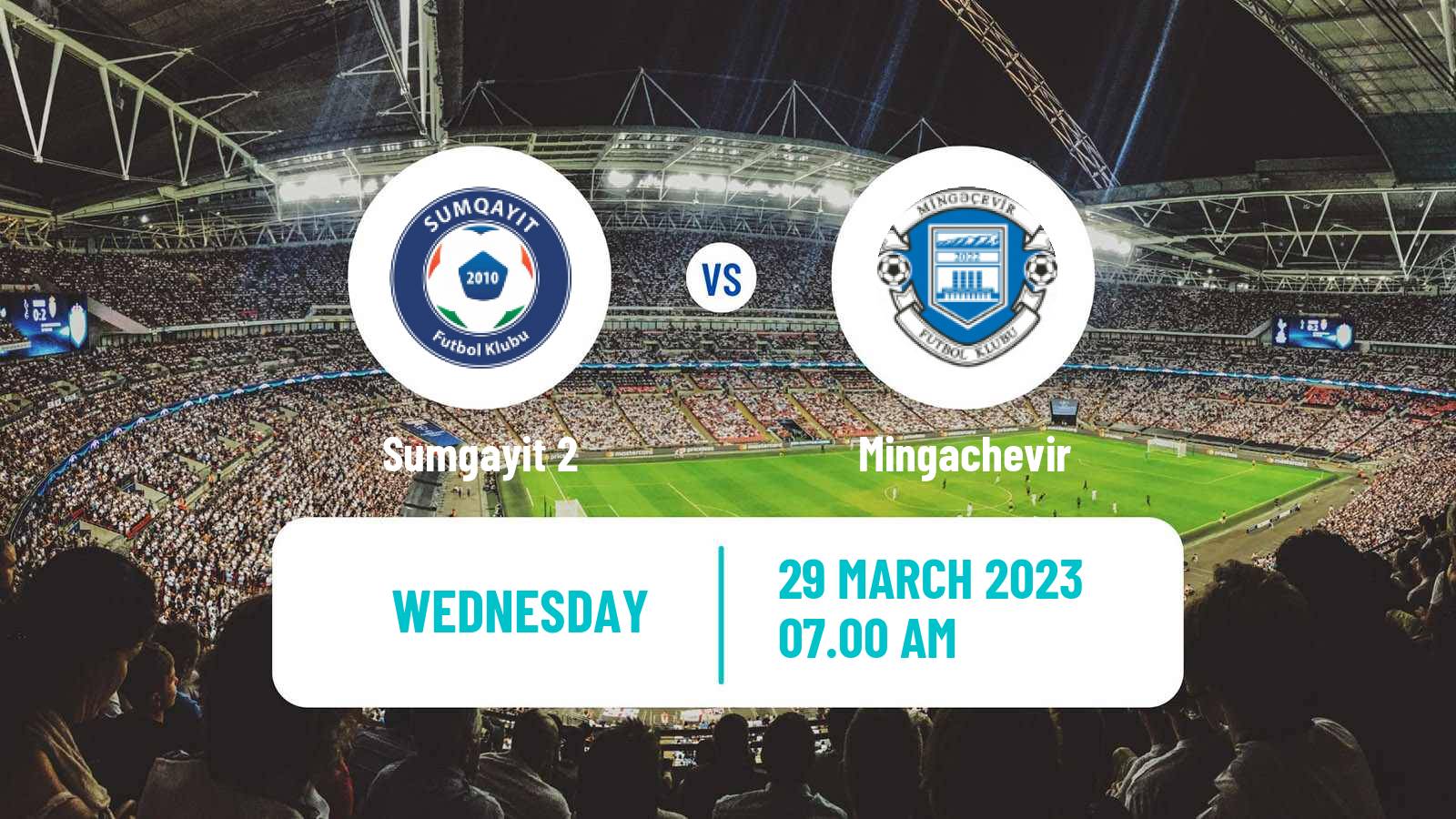 Soccer Azerbaijan First Division Sumgayit 2 - Mingachevir