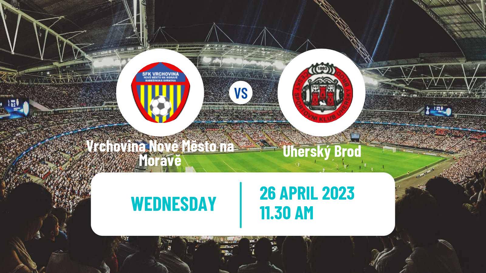 Soccer Czech MSFL Vrchovina Nové Město na Moravě - Uherský Brod