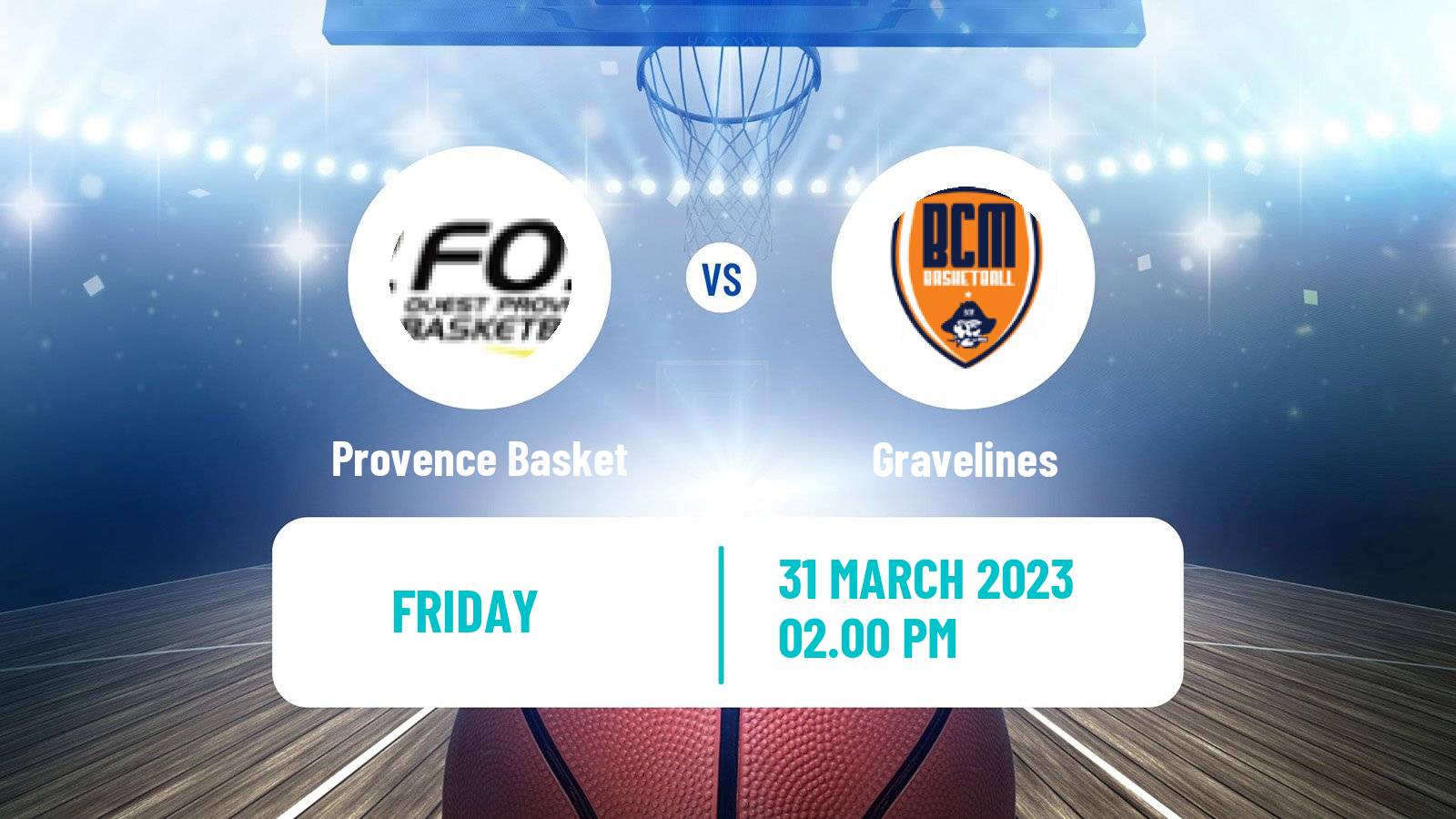 Basketball French LNB Provence Basket - Gravelines