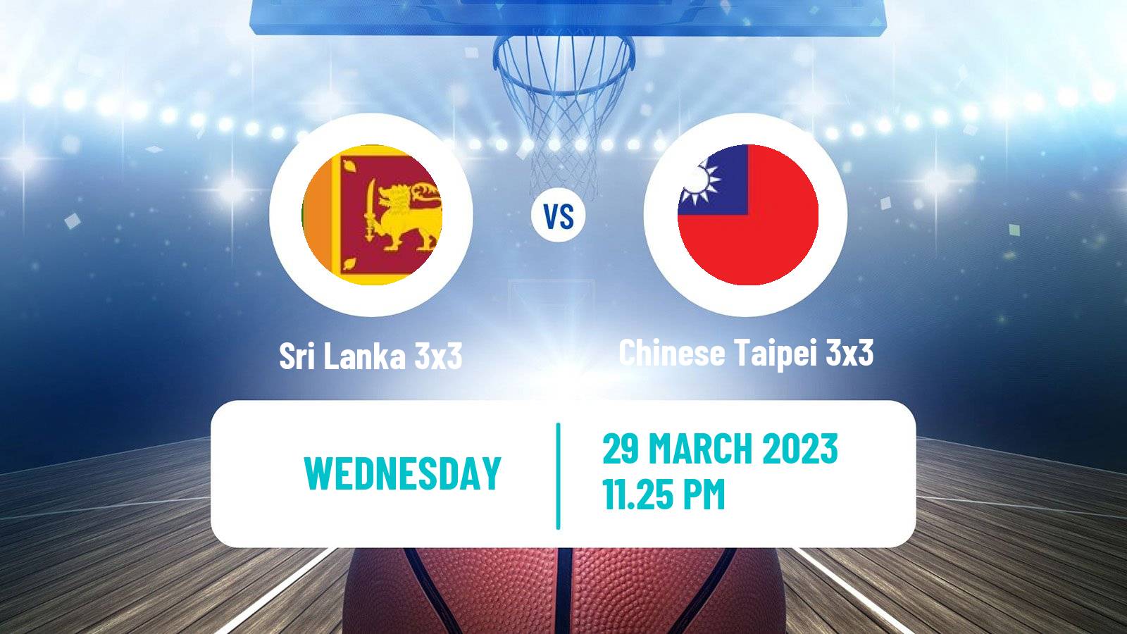Basketball Asia Cup 3x3 Sri Lanka 3x3 - Chinese Taipei 3x3