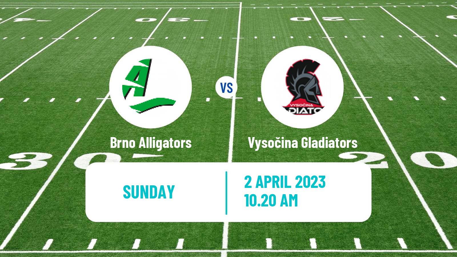 American football Czech CLAF Brno Alligators - Vysočina Gladiators