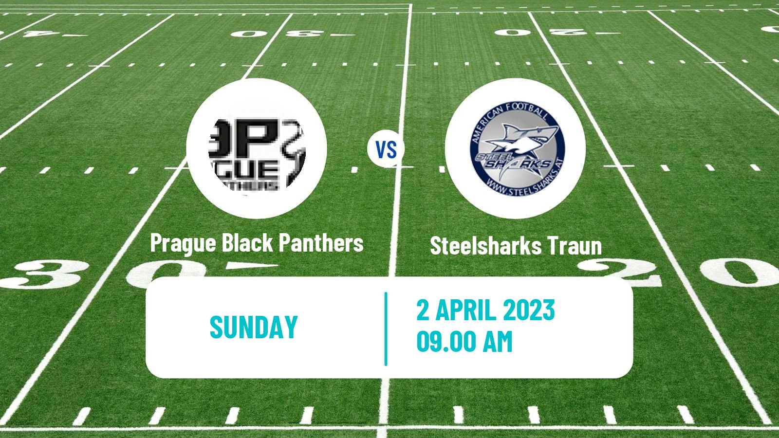 American football Austrian Football League Prague Black Panthers - Steelsharks Traun