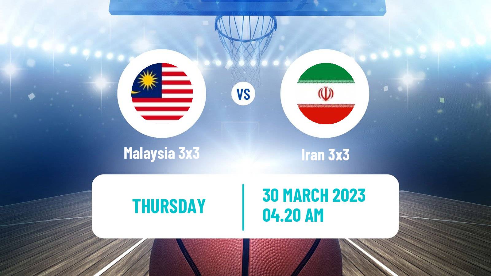Basketball Asia Cup 3x3 Malaysia 3x3 - Iran 3x3