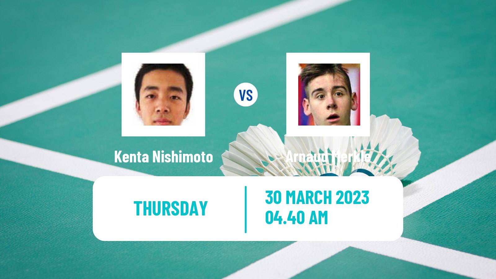 Badminton Badminton Kenta Nishimoto - Arnaud Merkle