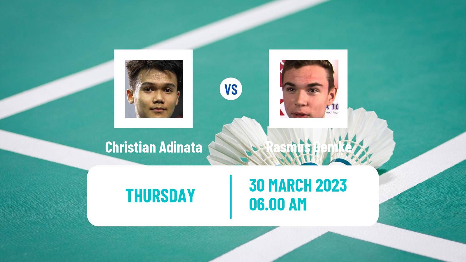 Badminton Badminton Christian Adinata - Rasmus Gemke