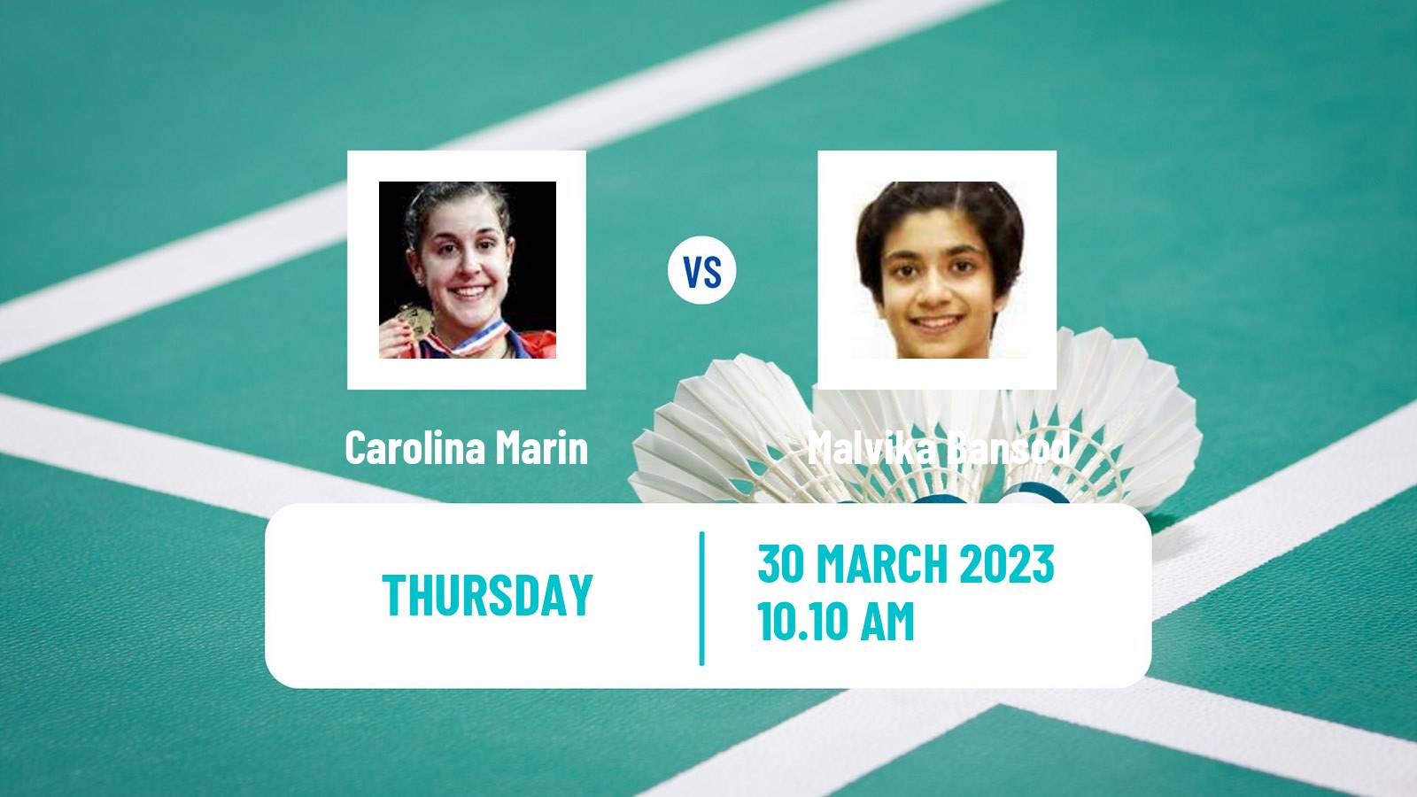 Badminton Badminton Carolina Marin - Malvika Bansod