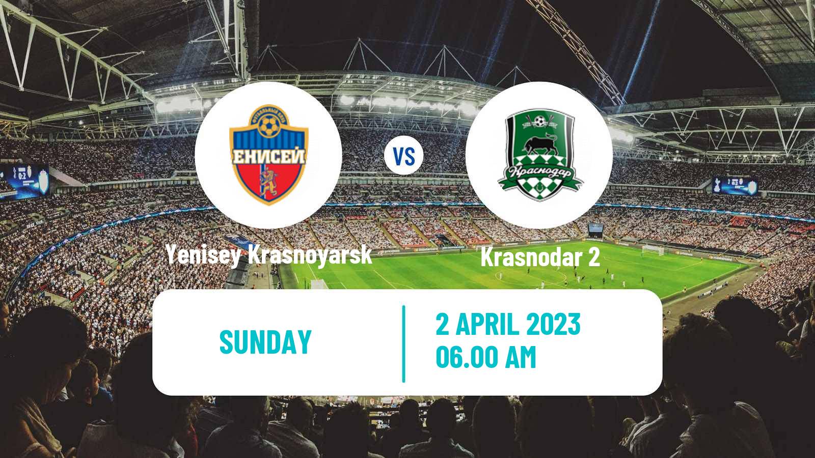 Soccer Russian FNL Yenisey Krasnoyarsk - Krasnodar 2